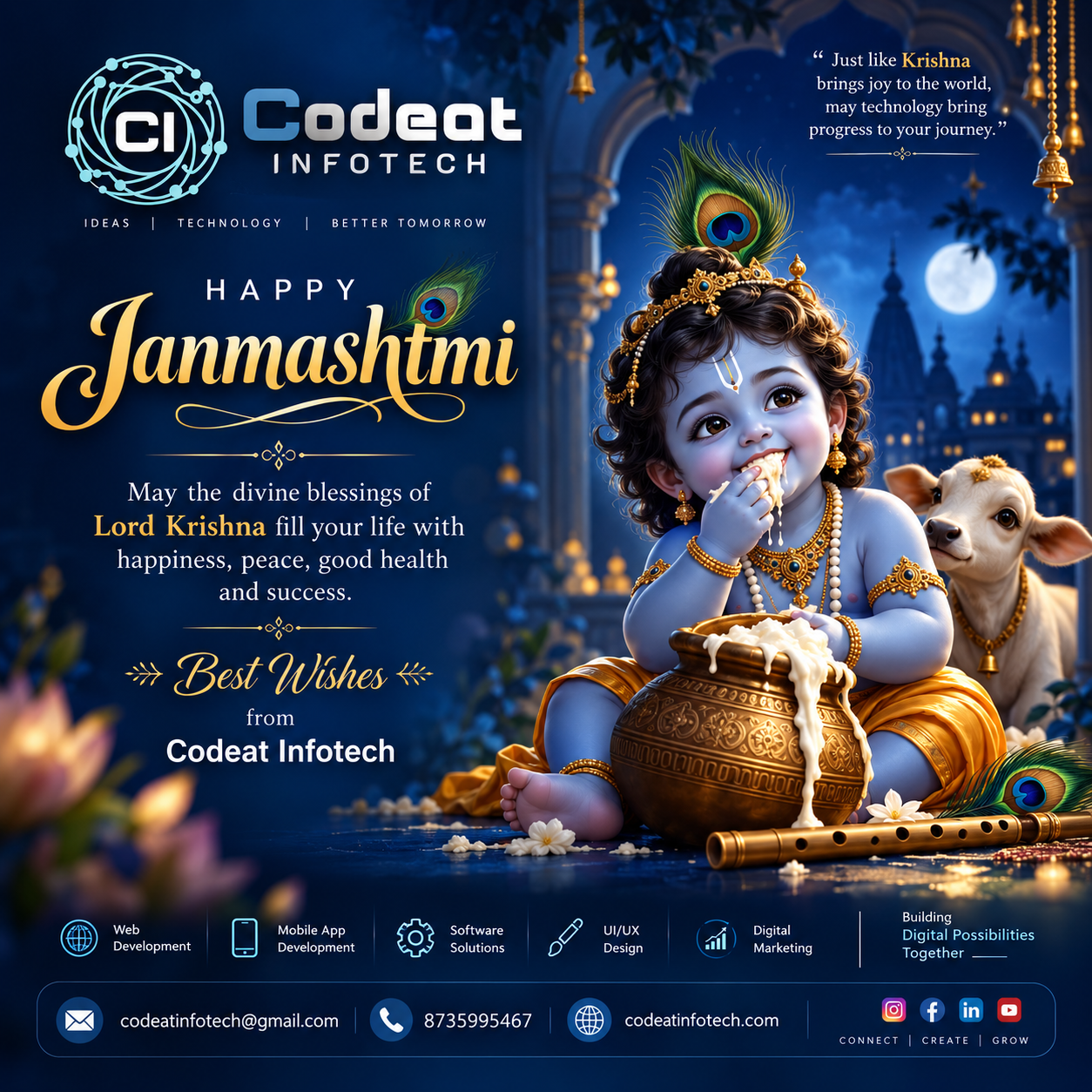 Happy Janmashtami 2026: Celebrating the Divine Birth of Lord Krishna